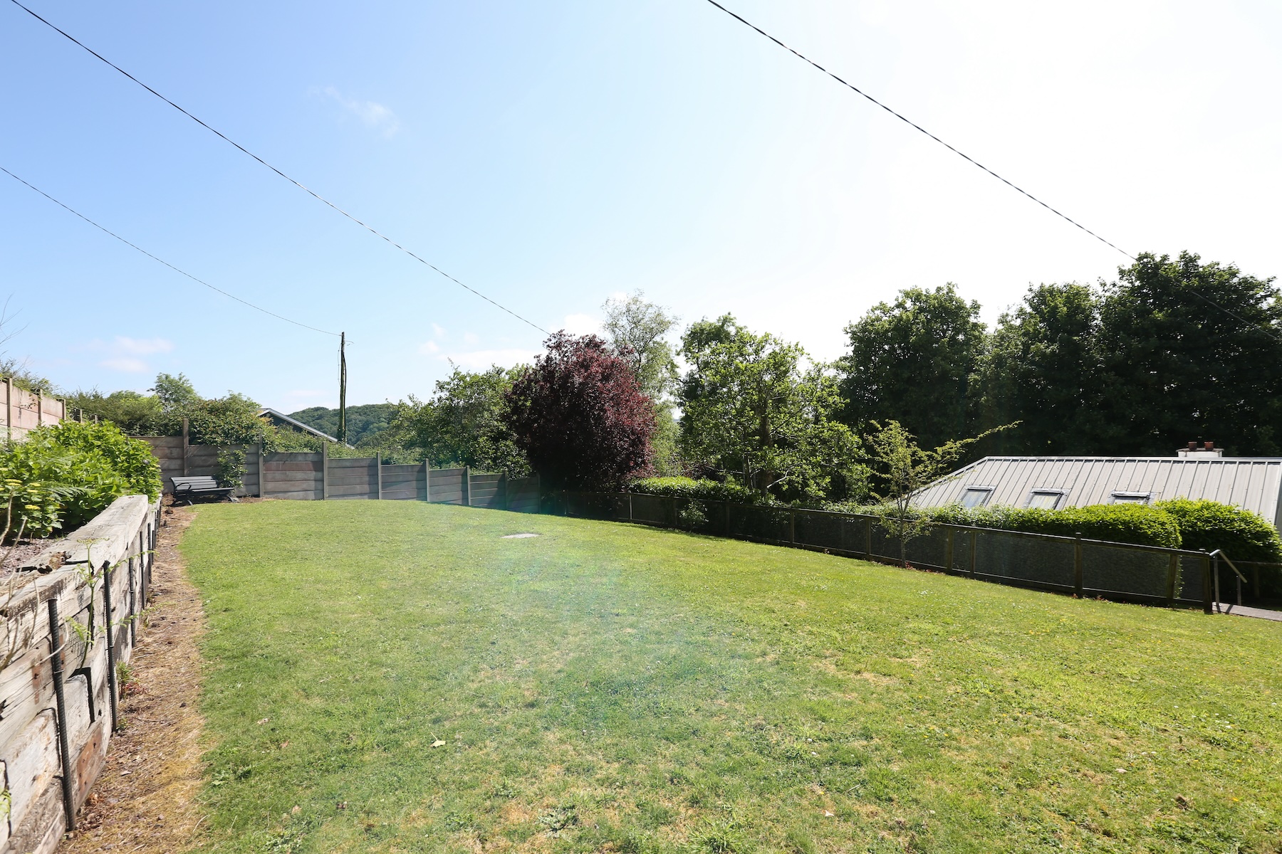 Leighdale Cottage Back Garden with Campfire Area